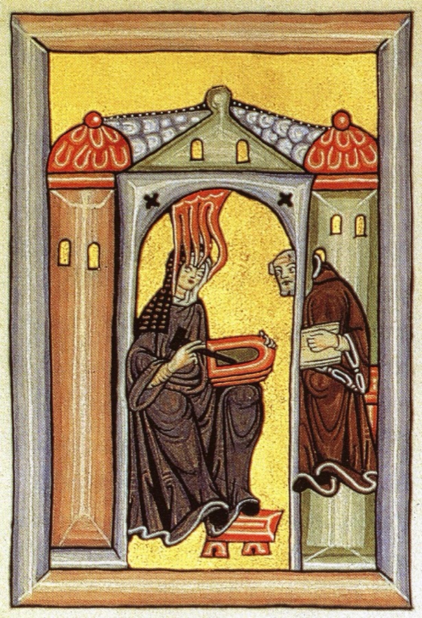 Historical portrait of Hildegard of Bingen